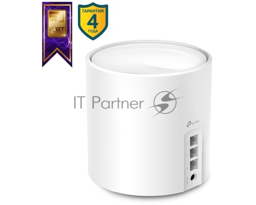 Бесшовный Mesh роутер AX3000 Whole Home Mesh Wi-Fi 6 UnitSPEED: 574 Mbps at 2.4 GHz + 2402 Mbps at 5 GHzSPEC: 2× Internal Antennas, 3× Gigabit Ports (WAN/LAN auto-sensing), 2 Streams and HE160 for 5GHzFEATURE: Deco App, Router/AP Mode, IPv6, IPTV, HomeSh
