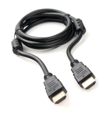 Кабель HDMI Cablexpert 19M/19M, v2.0, медь, позол.контакты, экран, 2 фер.кольца, 1.5м, черный, пакет (CCF2-HDMI4-5)
