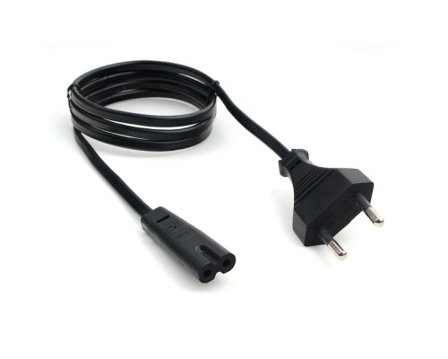 [кабели] Кабель питания Cablexpert CEE 7/16-C7, 2х0.5мм2, 2.5A, 1м, черный, пакет (PC-184/2-1M)