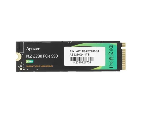 [накопитель] SSD Apacer M.2 2280 1TB AS2280Q4L Client SSD AP1TBAS2280Q4L-1 PCI-E 4.0 4x, 3600/3000, 3D NAND