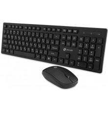Клавиатура + мышь Oklick S255W Black USB  беспроводная slim [1909361]