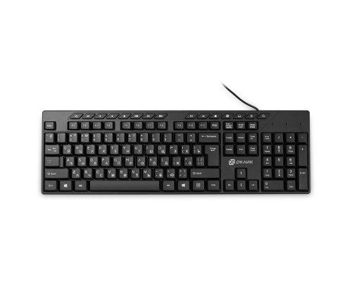 [Клавиатура] Клавиатура Oklick 125M черный USB [1678108]