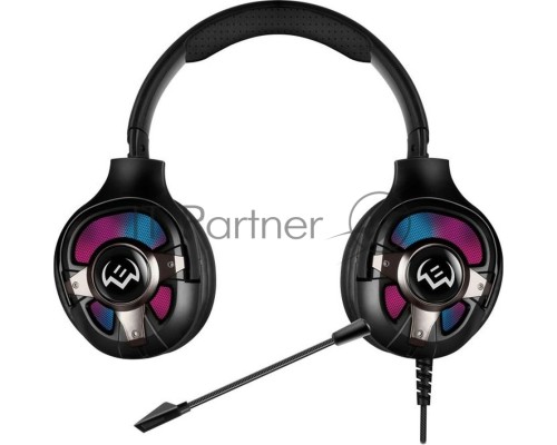 Наушники с микрофоном Sven AP-U1100MV черный 2.2м мониторные оголовье