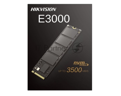 Накопитель SSD M.2 HIKVision 256GB E3000 Series <HS-SSD-E3000/256G> (PCI-E 3.0 x4, up to 3230/1240MBs, 3D NAND, 112TBW, NVMe, 22x80mm)