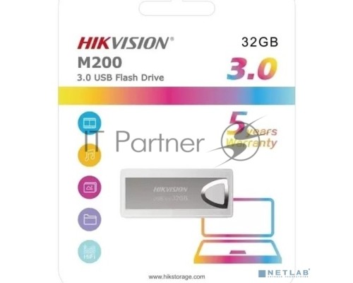 Флэш-память 32GB Hikvision Flash USB Drive USB 3.0 (ЮСБ брелок для переноса данных) [HS-USB-M200S/32G/U3] (013600)