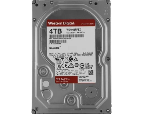 [Жесткий диск] 4TB WD Red Pro (WD4005FFBX) {Serial ATA III, 7200- rpm, 256Mb, 3.5