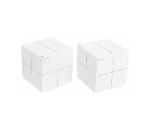 [Сетевое оборудование] TENDA MW6(2-pack) Домашняя гигабитная Wi-Fi Mesh система АС2100, до 300 Мбит/с на 2,4 ГГц + до 867 Мбит/с на 5 ГГц, LAN 2x 1Гбит/с, 2 встроенные антенны