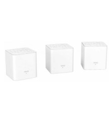 TENDA MW3(3-pack) Двухдиапазонная Wi-Fi Mesh система АС1200, до 300 Мбит/с на 2,4 ГГц + до 867 Мбит/с на 5 ГГц, LAN 2x10/100 Мбит/с, 2 встроенные антенны