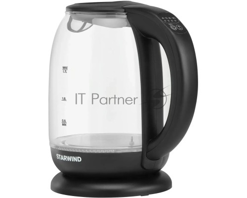 Чайник электрический Starwind SKG1055 1.8л. 1800Вт черный (корпус: стекло)