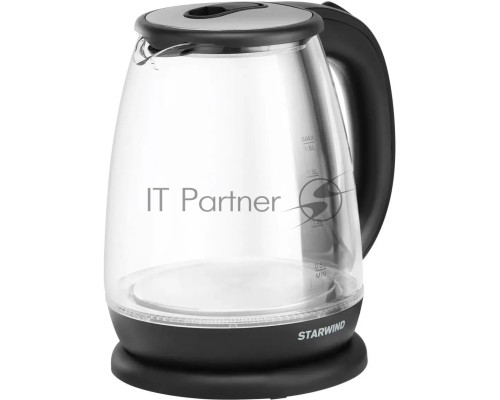 Чайник электрический Starwind SKG1055 1.8л. 1800Вт черный (корпус: стекло)