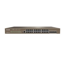 TENDA TEG5328P-24-410W Коммутатор L3 управляемый в стойку PoE  24-Ports 10/100/1000 Base-T + 4-Ports 1000 Base-X SFP (PoE бюджет 370W)