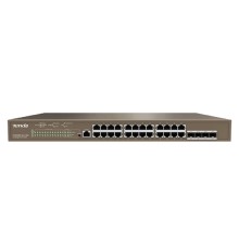 TENDA TEG5328P-24-410W Коммутатор L3 управляемый в стойку PoE  24-Ports 10/100/1000 Base-T + 4-Ports 1000 Base-X SFP (PoE бюджет 370W)