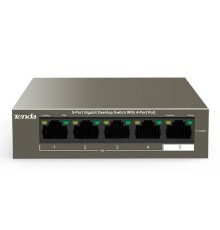TENDA TEG1105P-4-63W Коммутатор настольный 5-Ports 10/100/1000 Base-T 4-Ports PoE(PoE бюджет 58W)