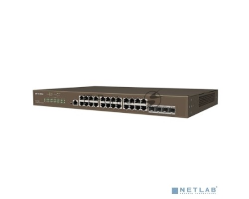Коммутатор управляемый в стойку, 24*1Gbit RJ45, 4*SFP 1Gbit,  console port IP-COM G3328F