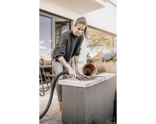 Строительный пылесос Karcher WD 2 Plus V-12/4/18 1000Вт (уборка: сухая/сбор воды) желтый