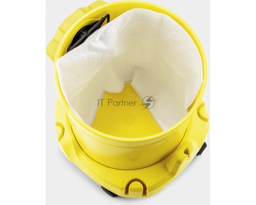 Строительный пылесос Karcher WD 2 Plus V-12/4/18 1000Вт (уборка: сухая/сбор воды) желтый