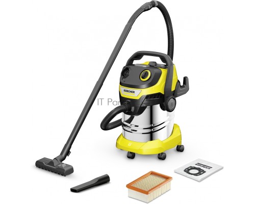 Строительный пылесос Karcher WD 5 S V-25/5/22 1100Вт (уборка: сухая/сбор воды) желтый
