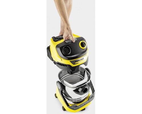 Строительный пылесос Karcher WD 5 S V-25/5/22 1100Вт (уборка: сухая/сбор воды) желтый