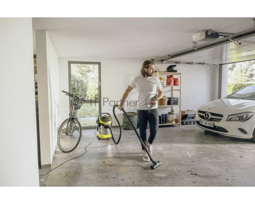 Строительный пылесос Karcher WD 5 S V-25/5/22 1100Вт (уборка: сухая/сбор воды) желтый