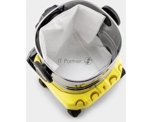 Строительный пылесос Karcher WD 5 S V-25/5/22 1100Вт (уборка: сухая/сбор воды) желтый