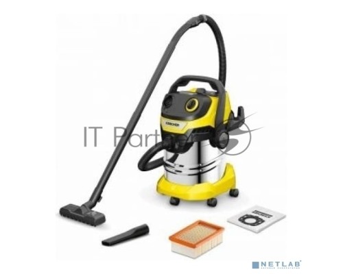Строительный пылесос Karcher WD 5 S V-25/5/22 1100Вт (уборка: сухая/сбор воды) желтый