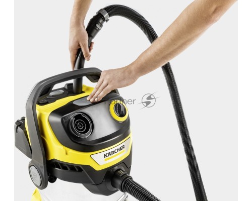 Строительный пылесос Karcher WD 5 S V-25/5/22 1100Вт (уборка: сухая/сбор воды) желтый