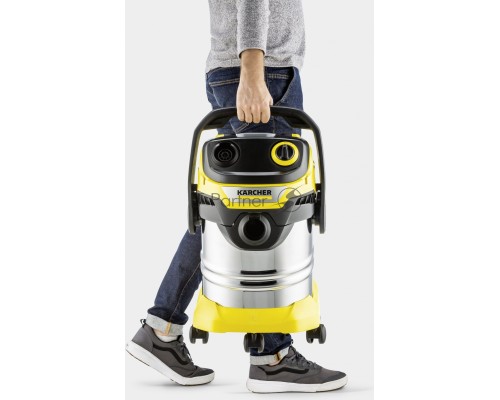 Строительный пылесос Karcher WD 5 S V-25/5/22 1100Вт (уборка: сухая/сбор воды) желтый