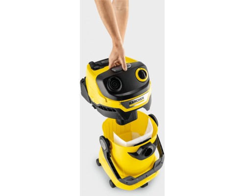 Строительный пылесос Karcher WD 5 V-25/5/22 1100Вт (уборка: сухая/сбор воды) желтый
