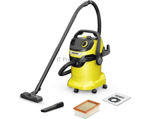 Строительный пылесос Karcher WD 5 V-25/5/22 1100Вт (уборка: сухая/сбор воды) желтый