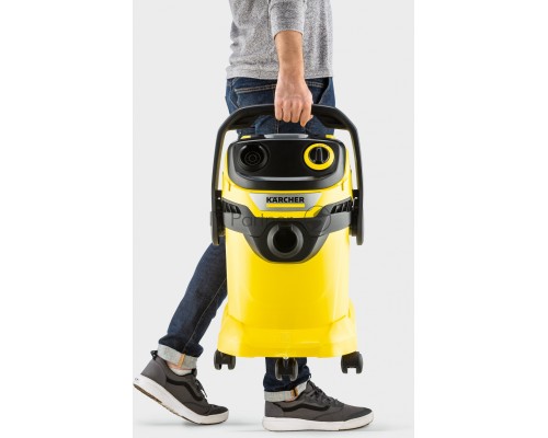 Строительный пылесос Karcher WD 5 V-25/5/22 1100Вт (уборка: сухая/сбор воды) желтый