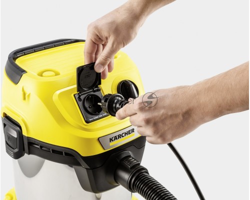 Строительный пылесос Karcher WD 3 P S V-17/4/20 1000Вт (уборка: сухая/сбор воды) желтый