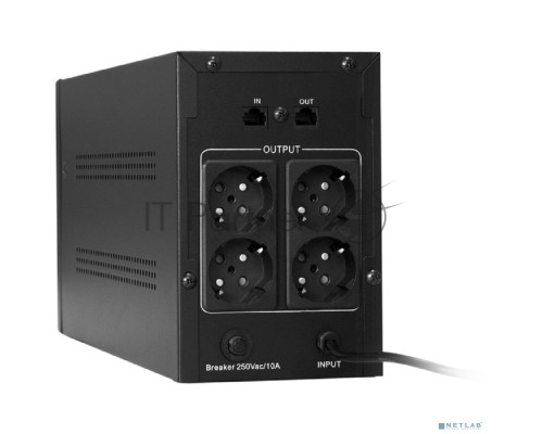 ИБП ExeGate SpecialPro Smart LLB-1200.LCD.AVR.EURO.RJ <1200VA/750W, LCD, AVR, 4 евророзетки, RJ45/11, Black>
