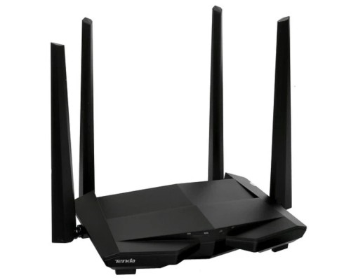 [Сетевое оборудование] TENDA AC10 Wi-Fi маршрутизатор  двухдиапазонный стандарта AC1200 , 4 внешние антенны 6dBi, 1-port 10/100/1000Mbps WAN, 3-ports 10/100/1000Mbps LAN
