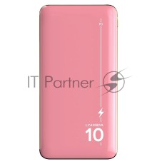 Внешний аккумулятор 10000 мАч Lyambda Power Delivery 20W + QC3.0 Slim LP304 Pink