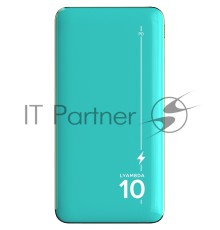 Внешний аккумулятор 10000 мАч Lyambda Power Delivery 20W + QC3.0 Slim LP305 Green