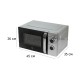Микроволновая печь JVC JK-MW147M серебристый 20л 700Вт поворотный механизм