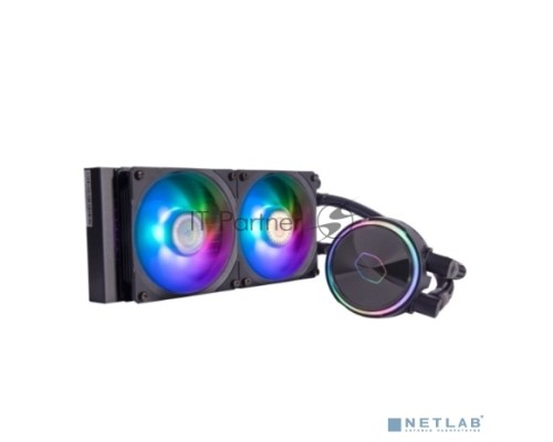Водяное охлаждение Cooler Master MasterLiquid PL240 Flux (240W, 240mm, ARGB, fans:2x120mm/72.37CFM/32dBa/2300rpm, 2066/2011-v3/2011/1700/1200/1156/1155/1151-v2/1151-v1/1150/775/sWRX8/SP3/TR4/AM4/AM3+/AM3/AM2+/AM2/FM2+/FM2/FM1) Водяное охлаждение Cooler Master MasterLiquid PL240 Flux (240W, 240mm, ARGB, fans:2x120mm/72.37CFM/32dBa/2300rpm, 2066/2011-v3/2011/1700/1200/1156/1155/1151-v2/1151-v1/1150/775/sWRX8/SP3/TR4/AM4/AM3+/AM3/AM2+/AM2/FM2+/FM2/FM1)