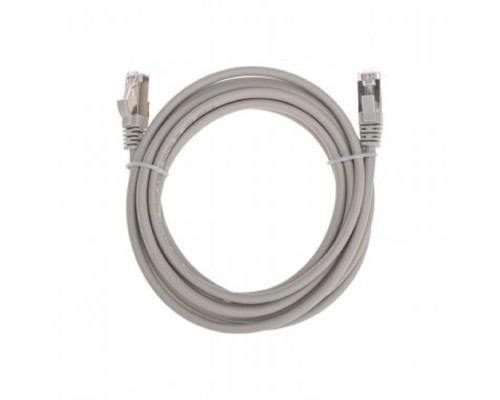 [Патч-корды (сетевые, телефонные)] Rexant (02-0110-3) Патч-корд F/UTP, CAT 5e, RJ45-RJ45, 26AWG, LSZH, серый, 3м