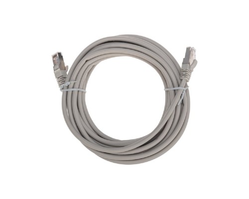 [Патч-корды (сетевые, телефонные)] Rexant (02-0110-5) Патч-корд F/UTP, CAT 5e, RJ45-RJ45, 26AWG, LSZH, серый, 5м