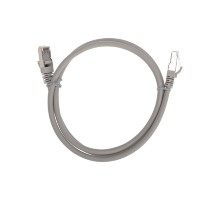Rexant (02-0210-1) Патч-корд F/UTP, CAT 6, RJ45-RJ45, 26AWG, LSZH, серый, 1м