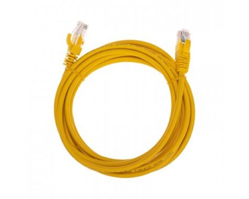 [Патч-корды (сетевые, телефонные)] Rexant (02-0105-3) Патч-корд U/UTP, CAT 5e, RJ45-RJ45, 26AWG, LSZH, желтый, 3м