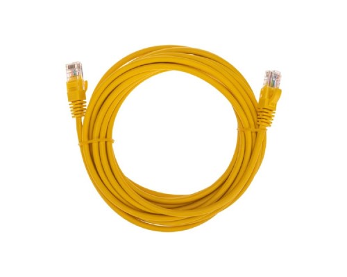 [Патч-корды (сетевые, телефонные)] Rexant (02-0105-5) Патч-корд U/UTP, CAT 5e, RJ45-RJ45, 26AWG, LSZH, желтый, 5м