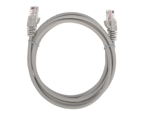 [Патч-корды (сетевые, телефонные)] Rexant (02-0100-2) Патч-корд U/UTP, CAT 5e, RJ45-RJ45, 26AWG, LSZH, серый, 2м
