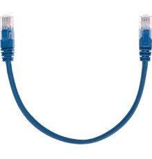 Rexant (02-0104-03) Патч-корд U/UTP, CAT 5e, RJ45-RJ45, 26AWG, LSZH, синий, 0,3м
