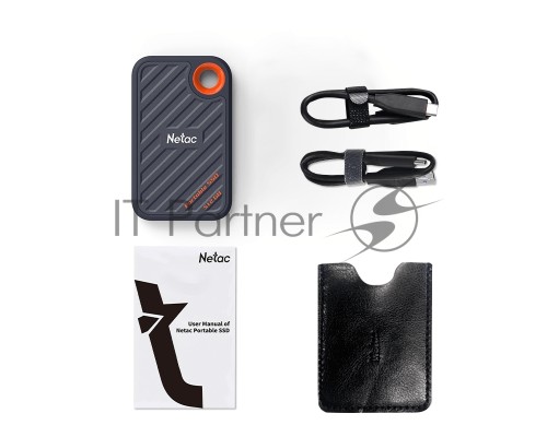 Накопитель SSD External Netac 1.0Tb ZX20 <NT01ZX20-001T-32BL> (USB3.2 Gen2 x2 Type C, up to 2000/1800MBs, 71.5x43.5x8mm, Plastic) Black