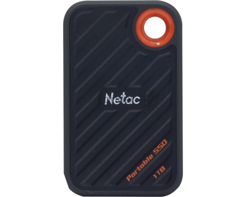Накопитель SSD External Netac 1.0Tb ZX20 <NT01ZX20-001T-32BL> (USB3.2 Gen2 x2 Type C, up to 2000/1800MBs, 71.5x43.5x8mm, Plastic) Black