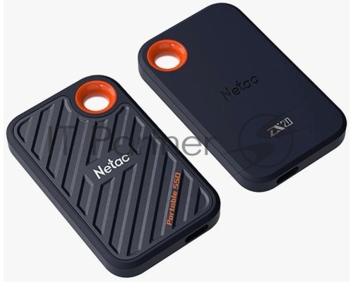 Накопитель SSD External Netac 1.0Tb ZX20 <NT01ZX20-001T-32BL> (USB3.2 Gen2 x2 Type C, up to 2000/1800MBs, 71.5x43.5x8mm, Plastic) Black