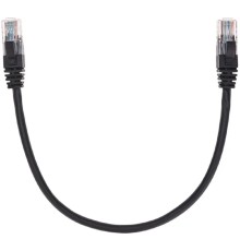 Rexant (02-0102-03) Патч-корд U/UTP, CAT 5e, RJ45-RJ45, 26AWG, LSZH, черный, 0,3м