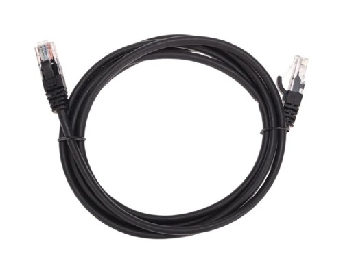 [Патч-корды (сетевые, телефонные)] Rexant (02-0102-2) Патч-корд U/UTP, CAT 5e, RJ45-RJ45, 26AWG, LSZH, черный, 2м