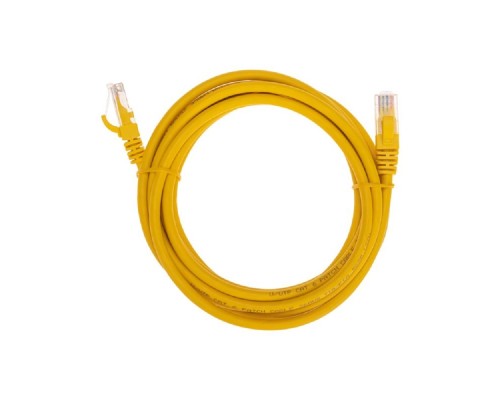 [Патч-корды (сетевые, телефонные)] Rexant (02-0295-3) Патч-корд U/UTP, CAT 6, RJ45-RJ45, 26AWG, LSZH, желтый, 3м